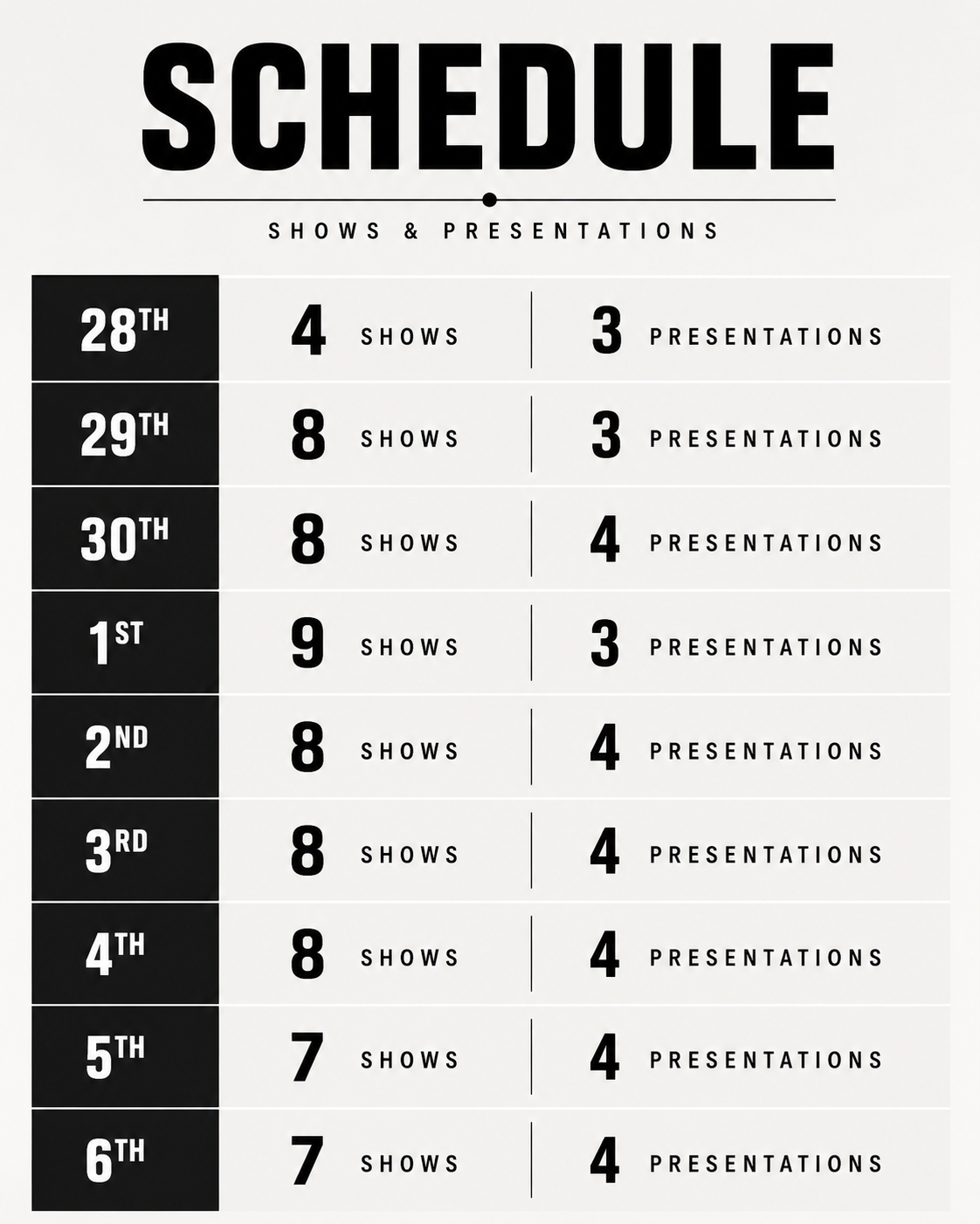 Paris Fashion Week SS27 Schedule - Shows & Presentations